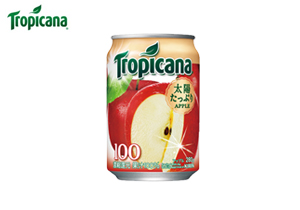 トロピカーナ「100％ジュース アップル」（280ml）24本セット